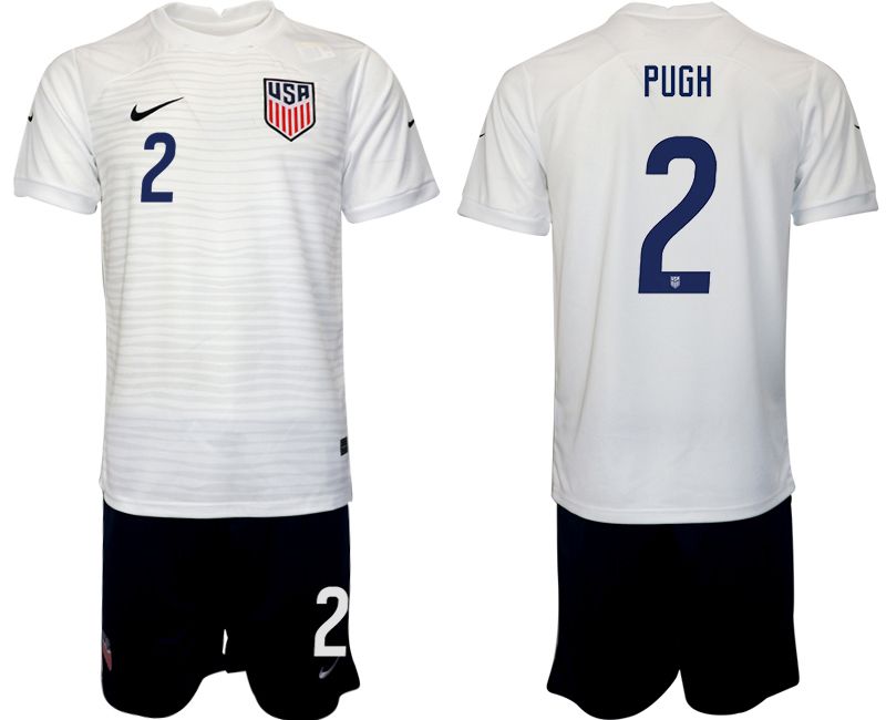 Men 2022 World Cup National Team United States home white #2 Soccer Jersey